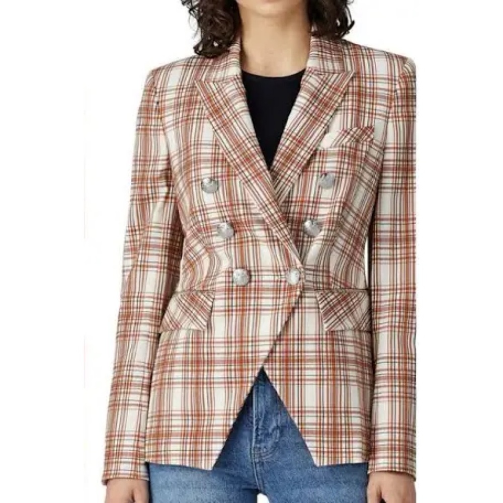 Veronica Beard Miller Dickey Double Breasted Jacket Blazer
